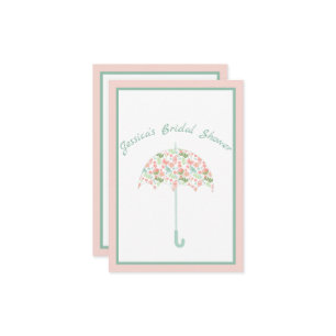 Sweet Floral Parapluie nuptiale Invitation douche