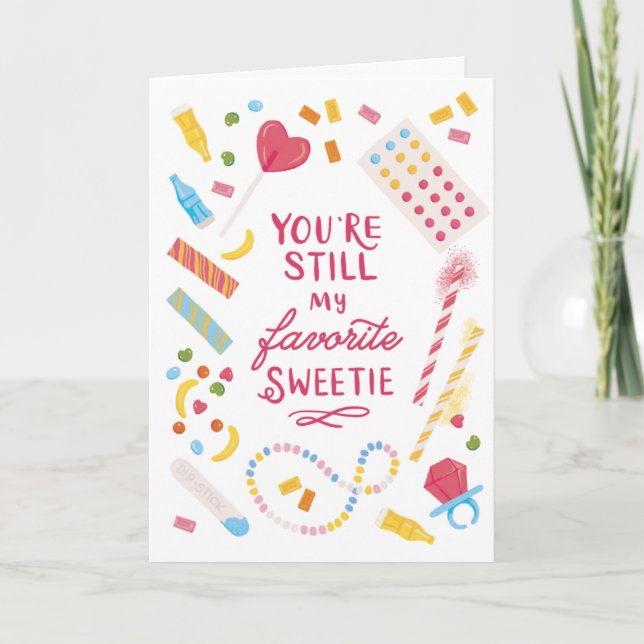 Sweet Funny Millennial Candy Carte de voeux (Devant)