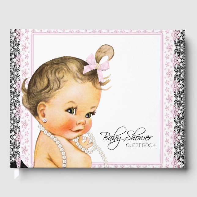 Sweet Girl Baby shower livre d'invité (Recto)