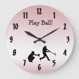 Sweet Girl Rose Jouer Ball Baseball Horloge sporti