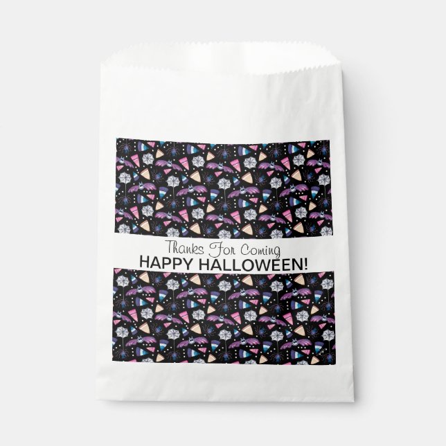 Sweet Halloween Personnalisé Fête Favoriser Sacs (Devant)