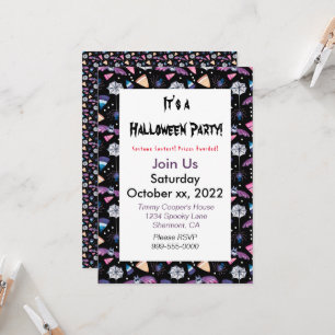 Sweet Halloween sur invitation Customisée noire