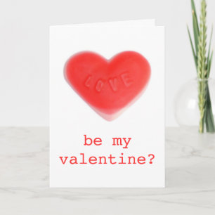 Sweet Heart 'be my valentine ? ' portrait de carte