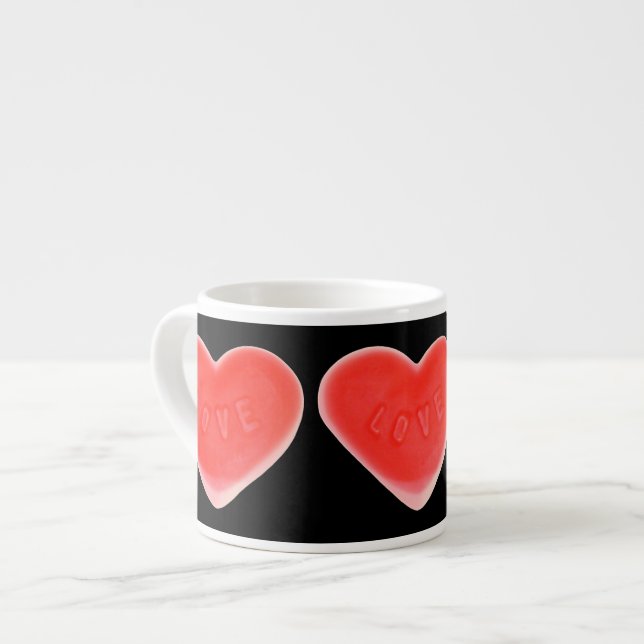 Sweet Heart Black espresso mug (Devant gauche)