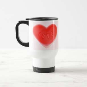 Sweet Heart Pink 2 coeurs voyage mug