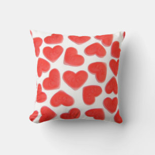 Sweet Hearts 'I love you' rouge jetez oreiller car