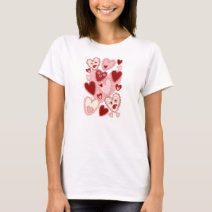 Sweet Hearts, T-shirt décoratif romantique