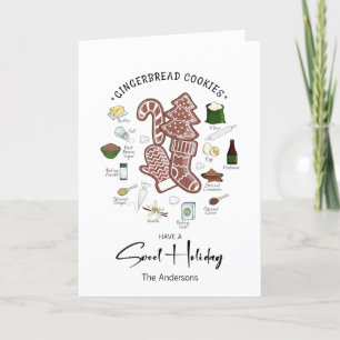 Sweet Holiday Gingerbread Carte de vacances