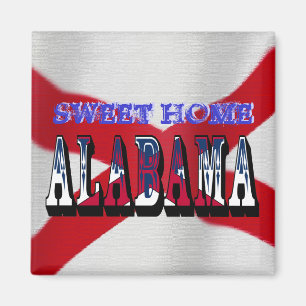 Sweet Home Alabama State Flag Magnet