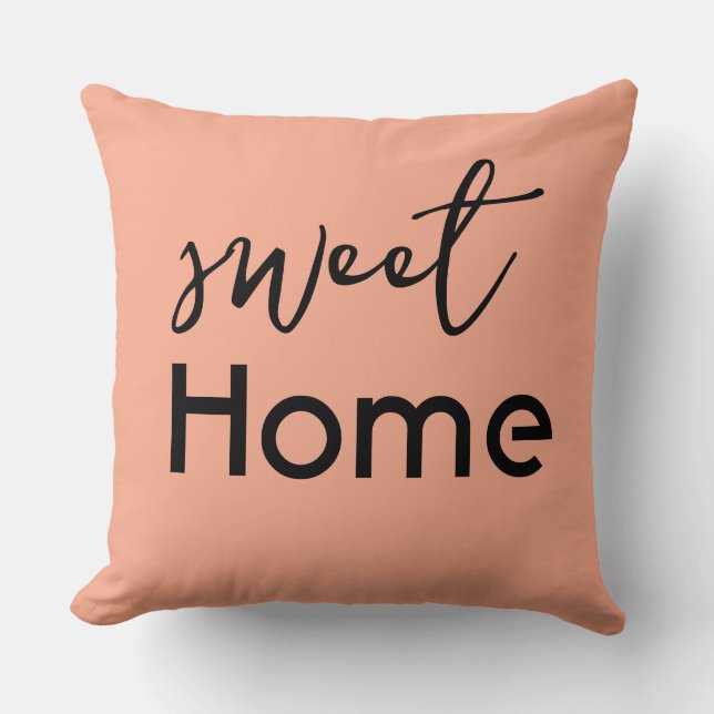 Sweet Home – Coussin Décoratif Douillet  (Recto)
