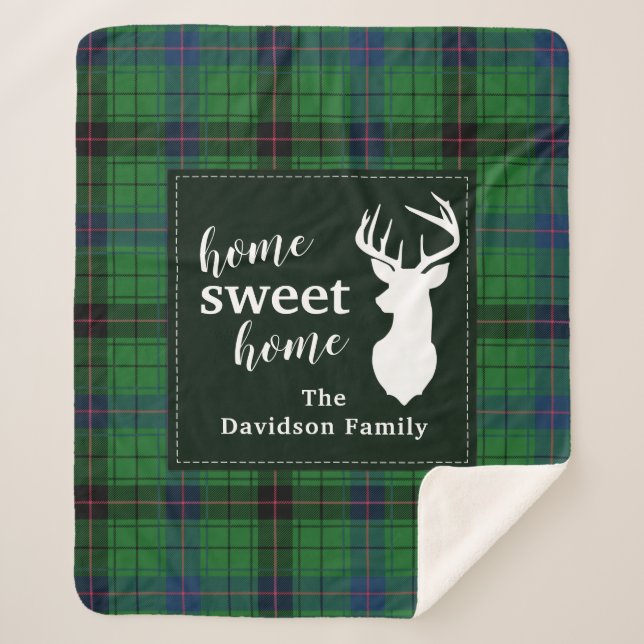 Sweet Home Tartan Davidson Plaid personnalisé (Devant)