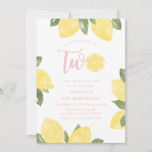 Sweet Lemons Invitation 2e anniversaire