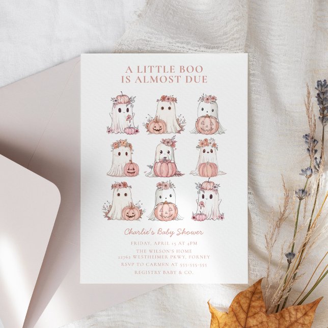 Sweet Little Boo Halloween Baby shower Invitation (Créateur téléchargé)