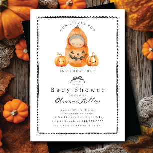 Sweet Little Citrouille Baby shower Invitation