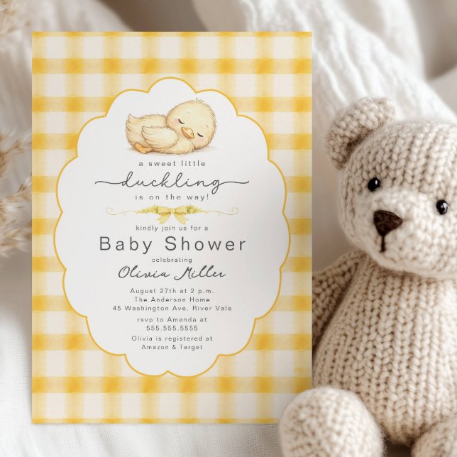 Sweet Little Duckling Baby Shower Invitation (Créateur téléchargé)
