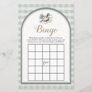 Sweet Little Duckling En vichy Baby shower Bingo