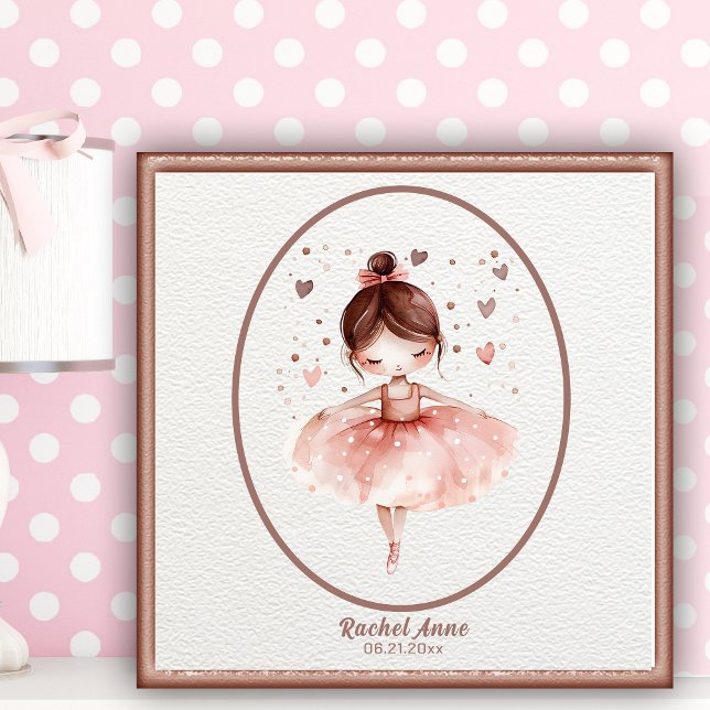 Sweet Little Girl Ballerina Poster Mur Art (Créateur téléchargé)