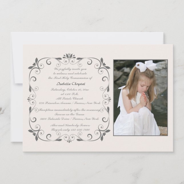 Sweet Little One Photo Invitation (Devant)