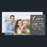 Sweet Love Chalkboard Carte photo de vacances<br><div class="desc">Sweet Love Chalkboard Carte photo de vacances par Orabella Prints. Veuillez remplacer l'image modèle par une photo de votre choix avant d'acheter.</div>