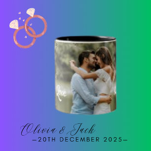 Sweet Love Couple Reliures Modernes Café Mug