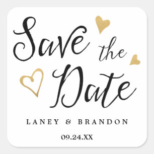 Sweet Love Enregistrer la date Stickers personnali