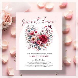 Sweet Love Fête des mariées Budget Invitation