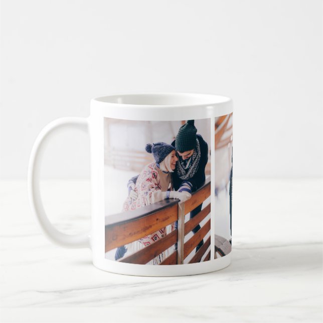 Sweet Love Holiday Photo Collage Mug (Gauche)