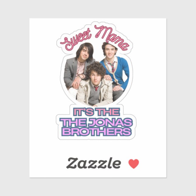 Sweet Mama C'est le sticker Jonas Brothers (Feuille)
