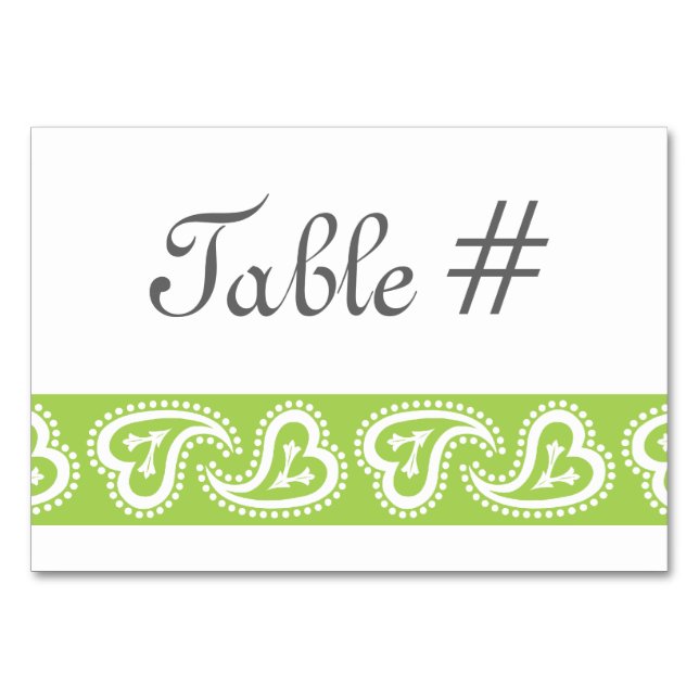 Sweet Paisley Hearts dans la carte de table Perido (Devant)