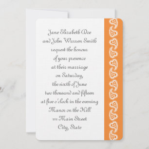 Sweet Paisley Hearts en Faire-part de mariage oran