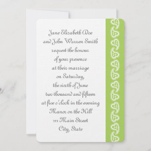 Sweet Paisley Hearts en Faire-part de mariage Peri