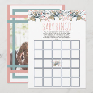 Sweet Pastel Boho Floral Baby Photo