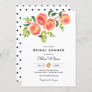 Sweet Peaches Invitation de douche nuptiale