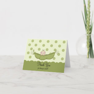Sweet Petit Pois Garçon Merci Carte de note