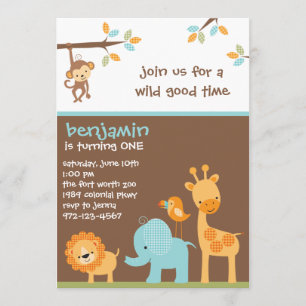 Sweet Safari Invitations