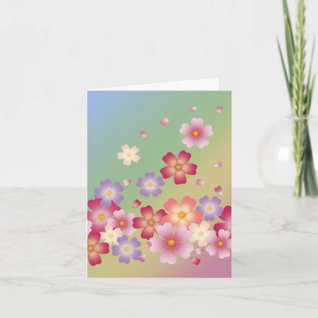 Sweet Sakura Blossoms Kimono Style Rainbow (Devant)