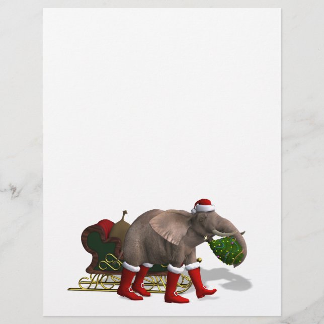 Sweet Santa Claus Elephant (Devant)