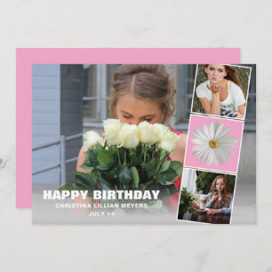 Sweet sixteen Anniversaire Photo Collecte Carte