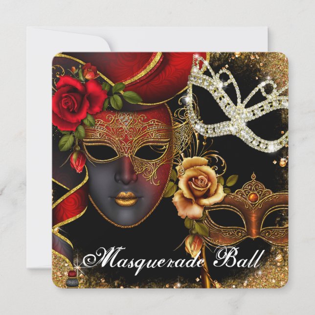 Sweet Sixteen, Bal Masqué, Invitation (Devant)