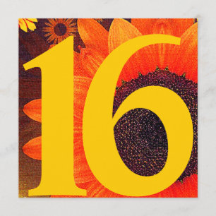 Sweet sixteen de rêve florissant Invitation Person