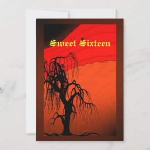 Sweet sixteen, Halloween Costume Invitation