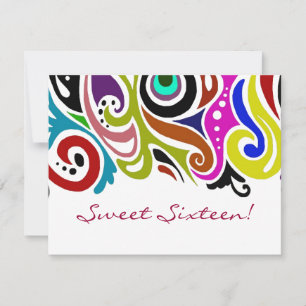 Sweet sixteen Party ~ Invitations