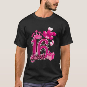 sweet sixteen rose 16 ans Anniversaire TShirt