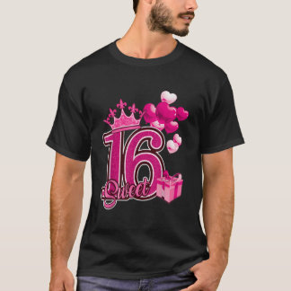 sweet sixteen rose 16 ans Anniversaire TShirt