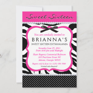 Sweet sixteen Sassy Invitation