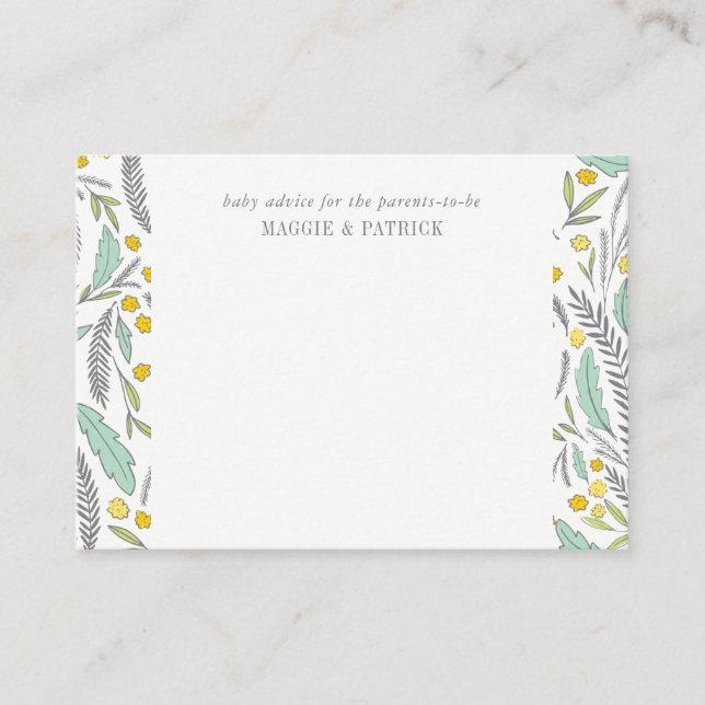 Sweet Sprigs - Carte de conseil parentale neutre s (Devant)