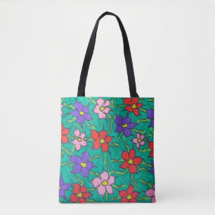 Sweet Spring Green Sac fourre-tout Floral