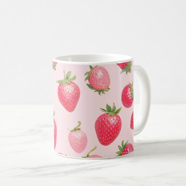 Sweet Strawberry Garden Mugs (Devant droit)