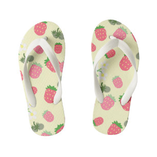 Sweet Strawberry Yellow. Tongs pour enfants