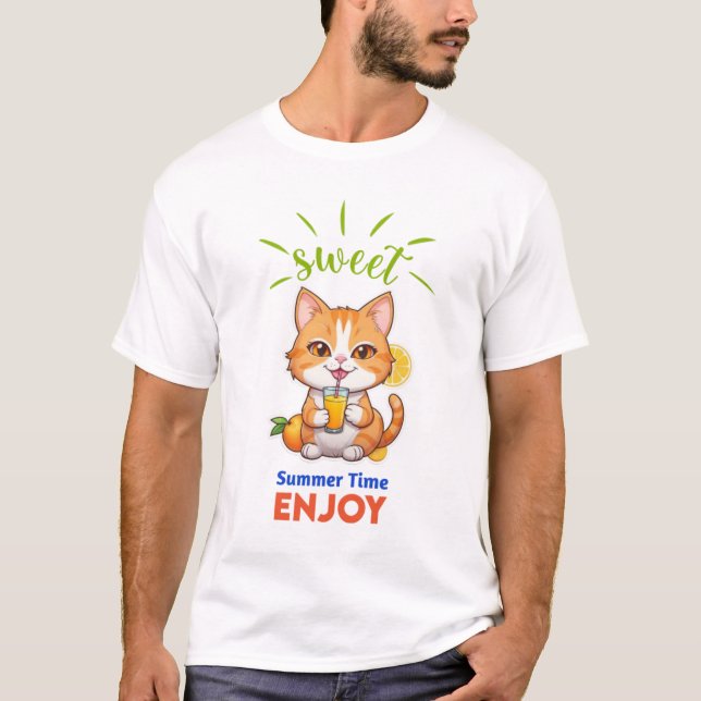 Sweet Summertime Enjoy - Joli T-Shirt Basic Summer (Devant)